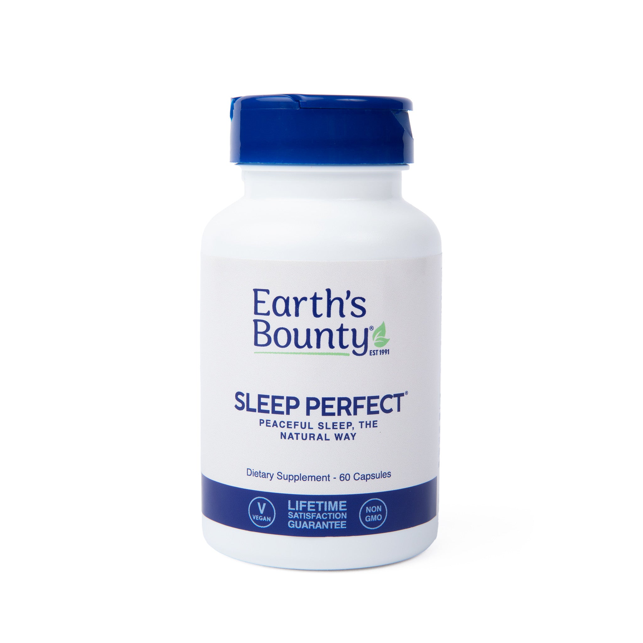 Earth's Bounty Sleep Perfect supplement bottle on a white background